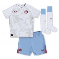 Fotbalové Dres Aston Villa Diego Carlos #3 Dětské Venkovní 2023-24 Krátký Rukáv (+ trenýrky)